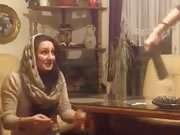 阿拉伯辣妹手機自拍性感熱舞